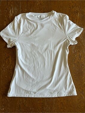 Women's White Short Sleeve Crew Tee
